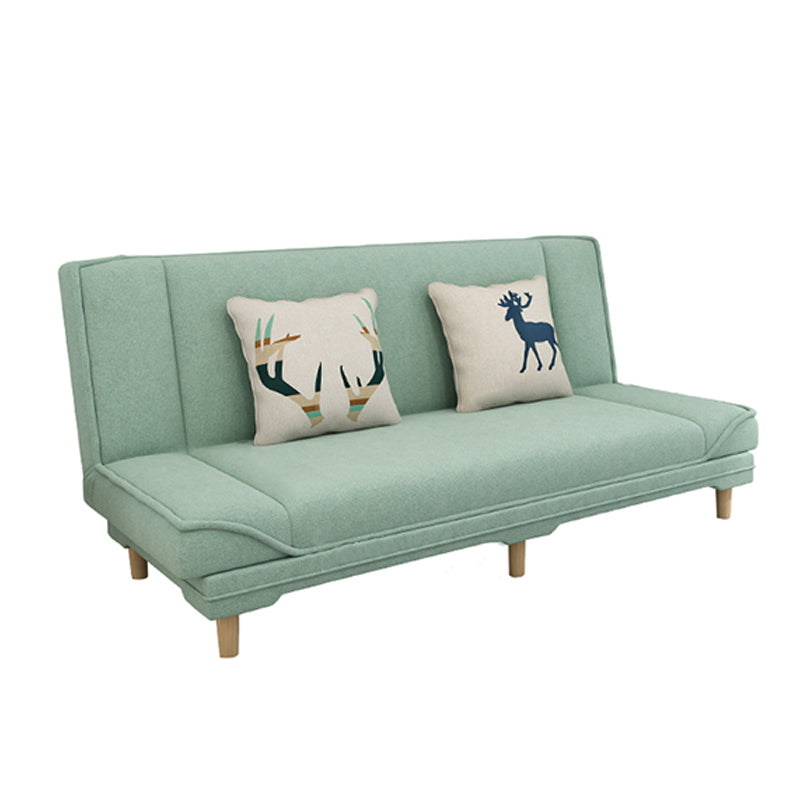 Moderner armloser Sofa mit Baumwollmischung 27,55 "W Cabrio Sleeper Sofa für Wohnzimmer