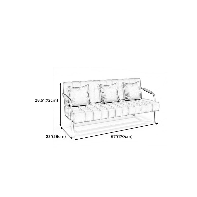 Glam Velvet 3-Sitzer-Sofa mit genähtem Kissen Rücken und 4 goldenen Beinen