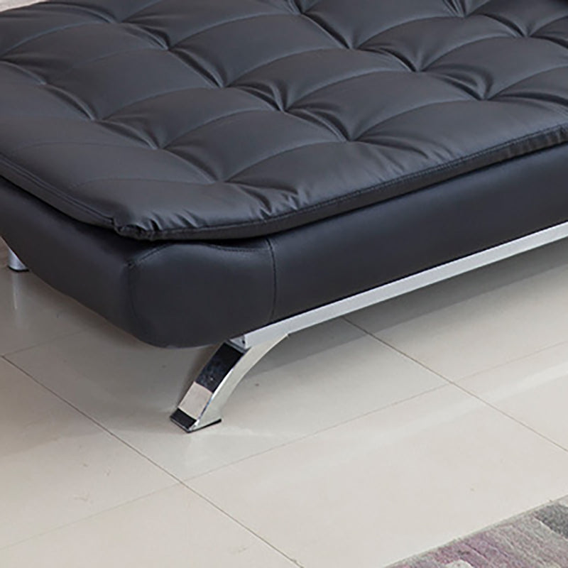 Square Seating Settee Armless Sofa Chaise for Bonus Room Living Room