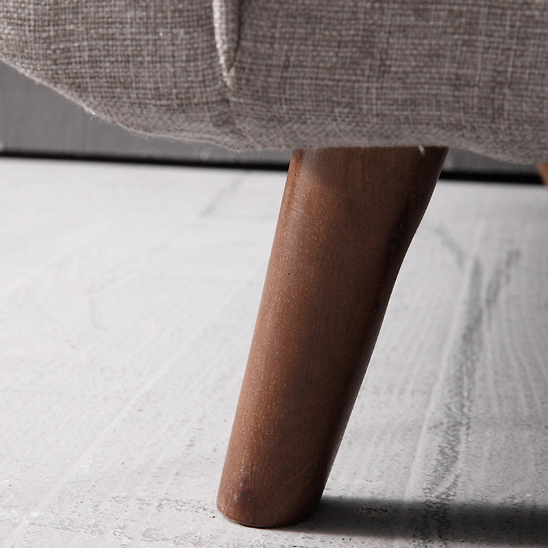 2/3 Seater Modernism Linen Standard Sofa Cushions Flared Arm Sofa