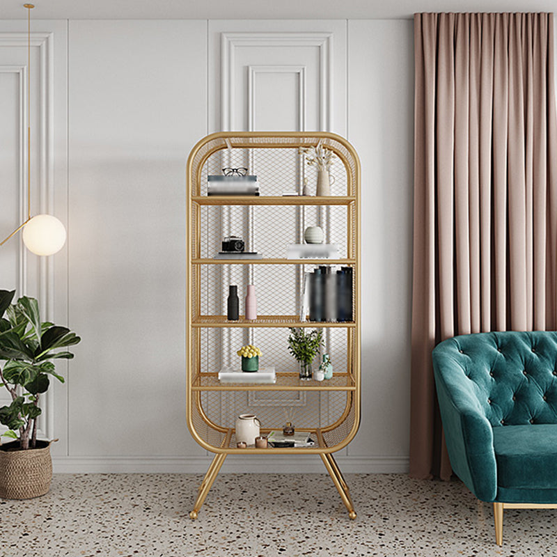 Closed Metal Bookcase Shelf Industrial Shelves for Study Room