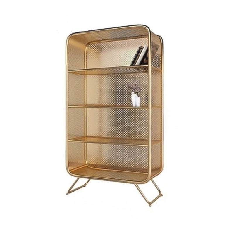 Industrial Metal Bookcase Shelf Closed Shelves for Study Room