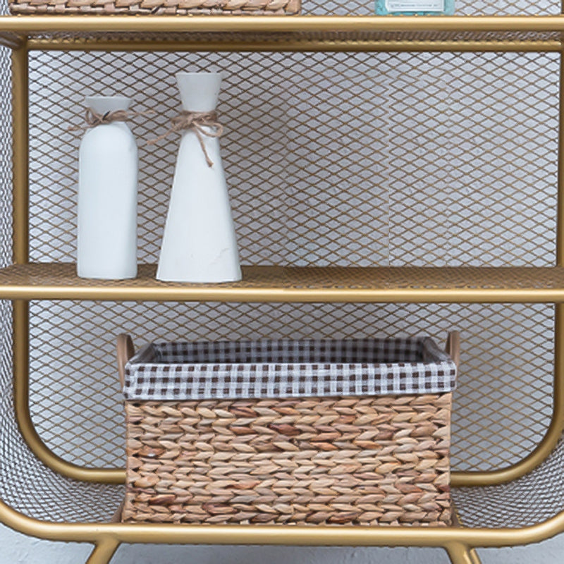 Industrial Metal Bookcase Shelf Closed Shelves for Study Room