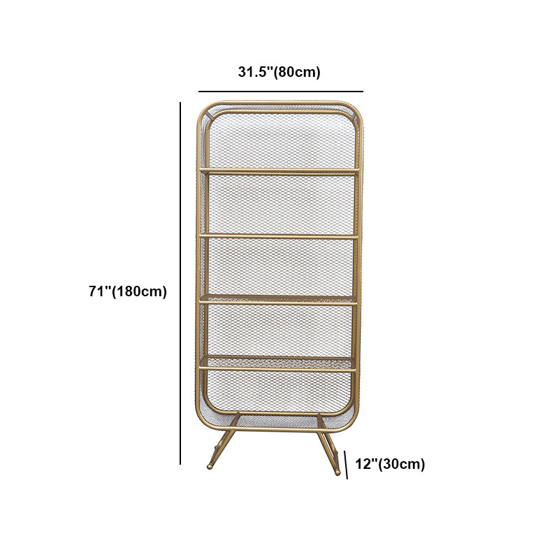 Industrial Metal Bookcase Shelf Closed Shelves for Study Room