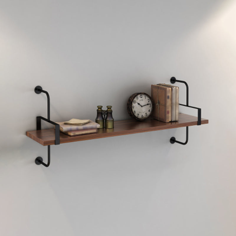 Wall Mounted Bookcase Shelf Industrial Rectangular Shelves for Study Room