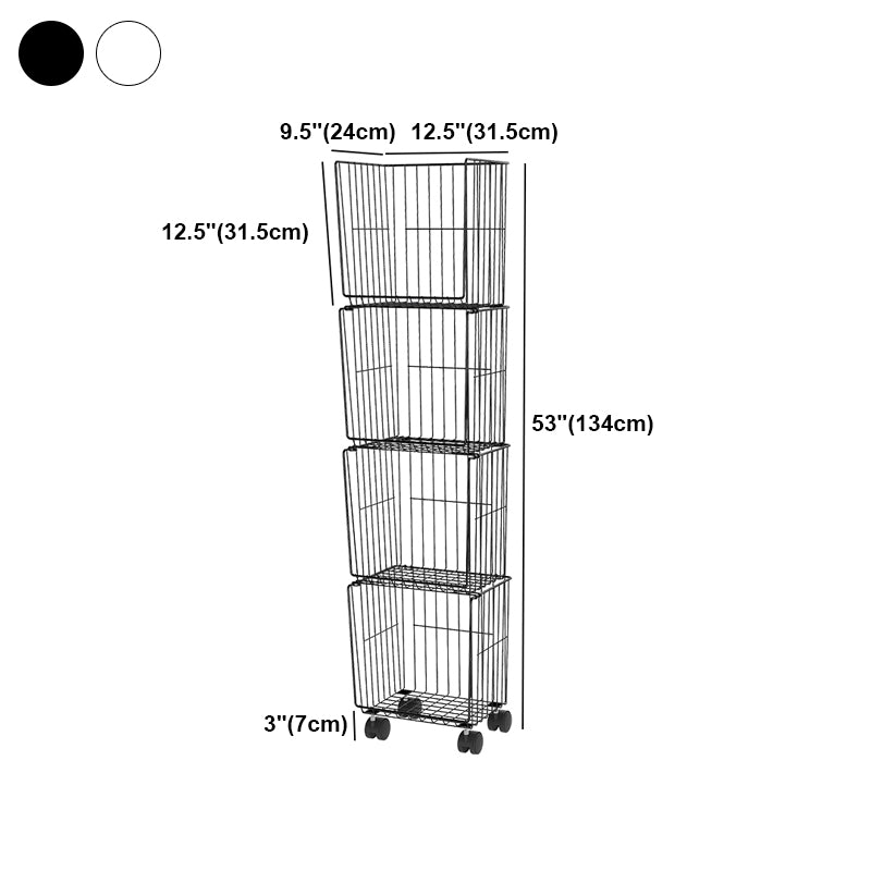 Libreria verticale in metallo standard in stile contemporaneo per la casa