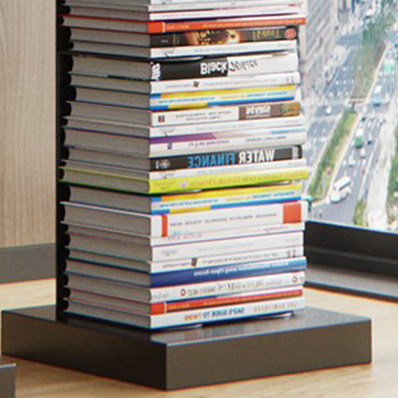 Metal Geometric Bookcase Contemporary Style Vertical Book Shelf