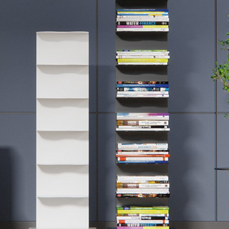 Metal Geometric Bookcase Contemporary Style Vertical Book Shelf