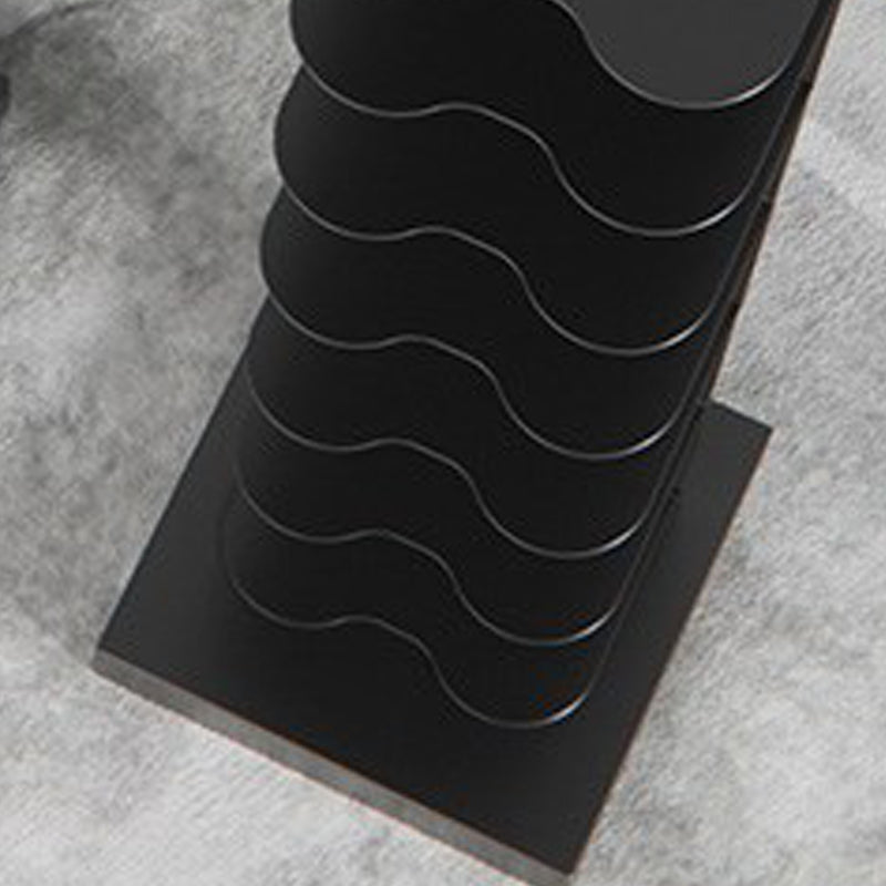 Metal Geometric Bookcase Contemporary Style Vertical Book Shelf