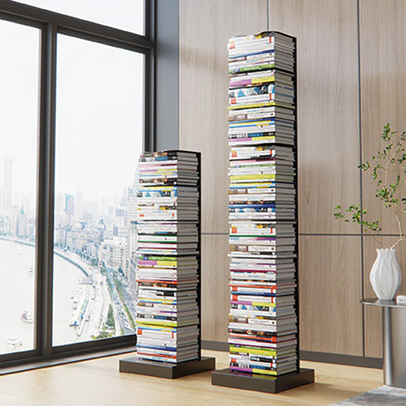 Metal Geometric Bookcase Contemporary Style Vertical Book Shelf