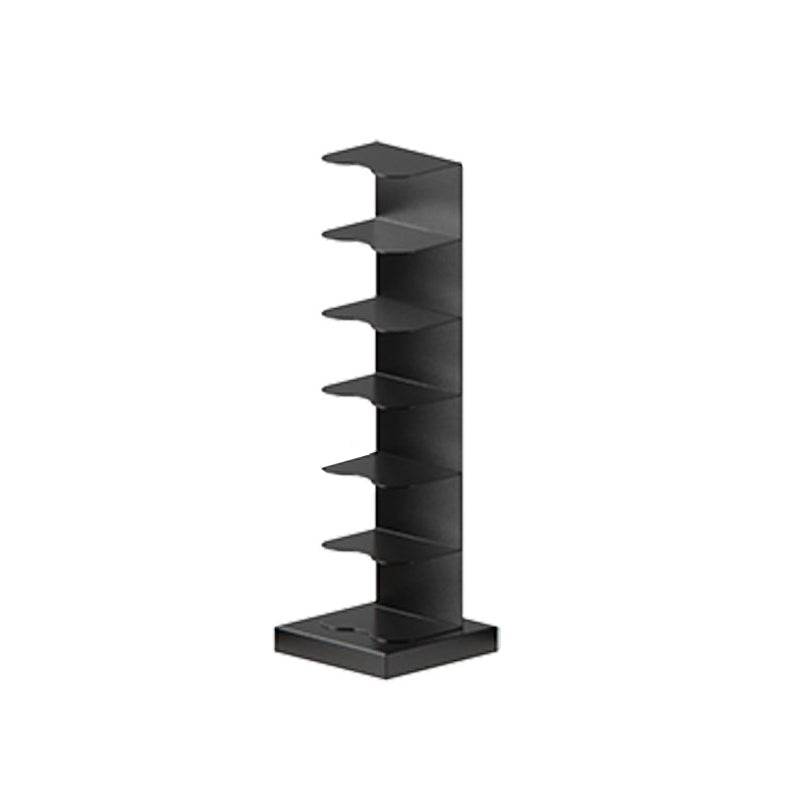 Metal Geometric Bookcase Contemporary Style Vertical Book Shelf