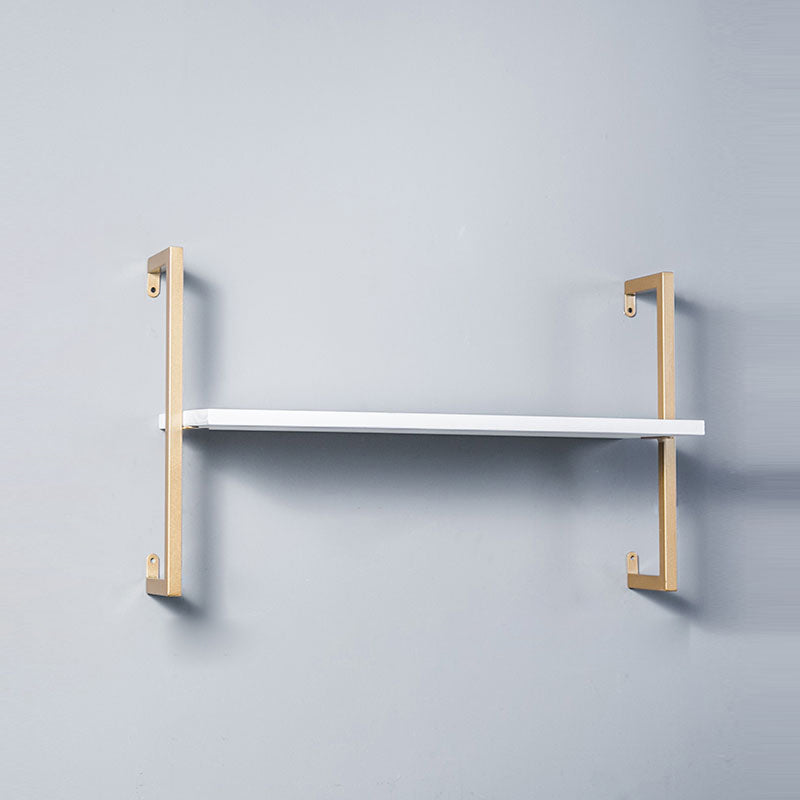 Contemporary Wall Unit Bookshelf with Iron Frame Manufactured Wood Shelf