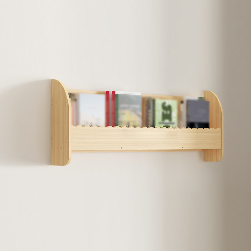 1/2/3/4-Shelf Modern Wall Unit Bookshelf Natural Pine Wood Bookshelf