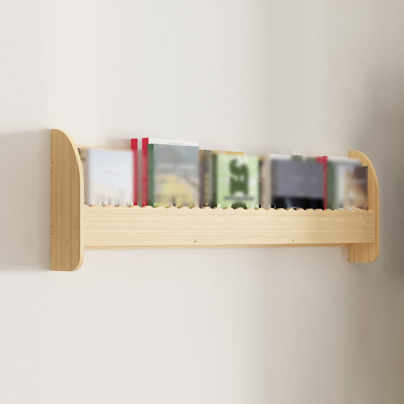 1/2/3/4-Shelf Modern Wall Unit Bookshelf Natural Pine Wood Bookshelf