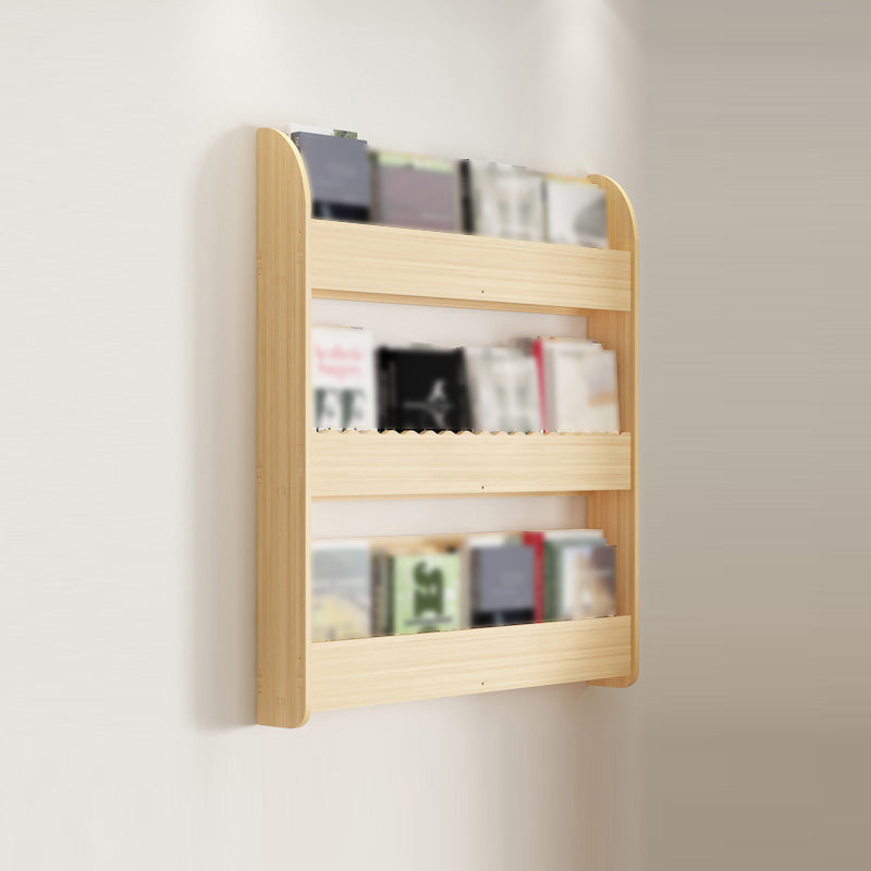 1/2/3/4-Shelf Modern Wall Unit Bookshelf Natural Pine Wood Bookshelf