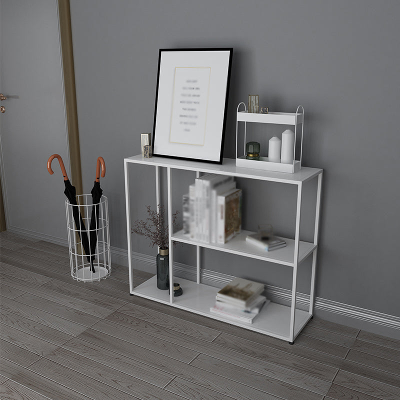 Open Metal Bookcase Industrial Rectangular Shelve for Study Room
