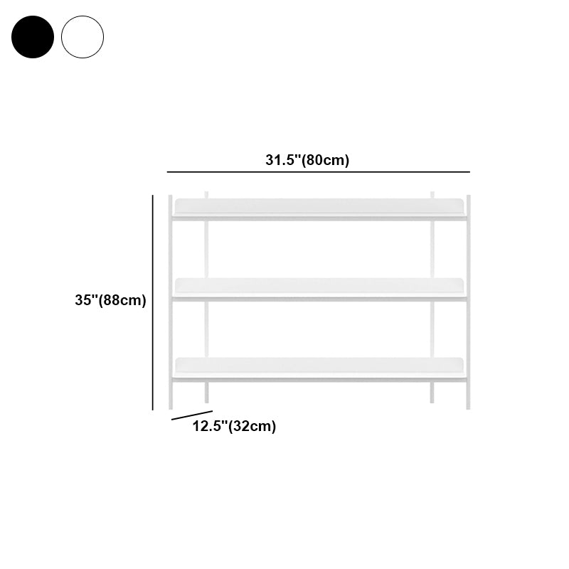 Modern Style Metal Bookshelf Open Etagere Shelf Bookcase for Home