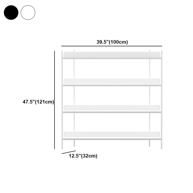 Modern Style Metal Bookshelf Open Etagere Shelf Bookcase for Home