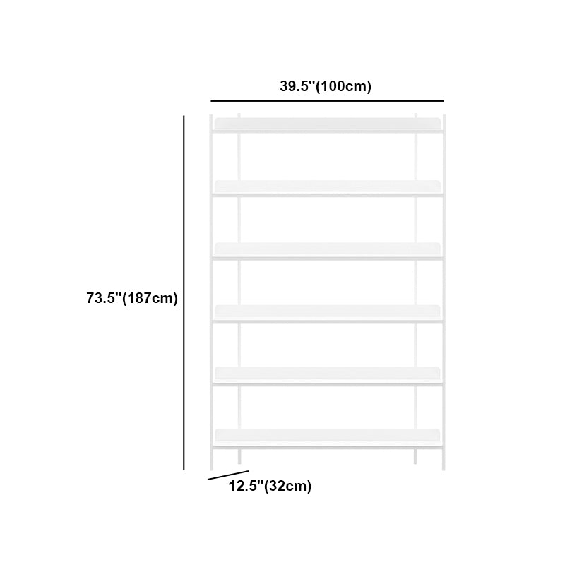 Modern Style Metal Bookshelf Open Etagere Shelf Bookcase for Home