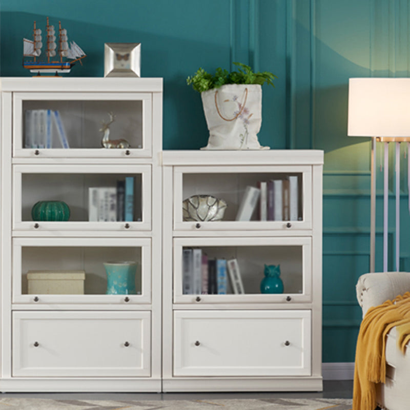 Libreria di barrister in legno con cassetto