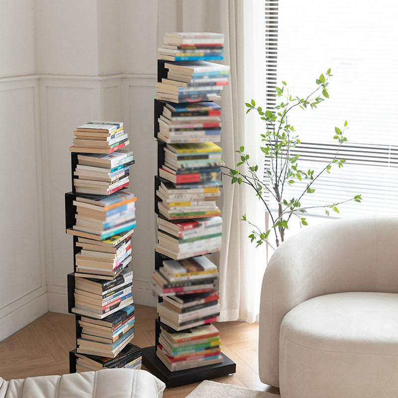 Libreria in acciaio moderno in acciaio verticale libreria chiusa per la casa