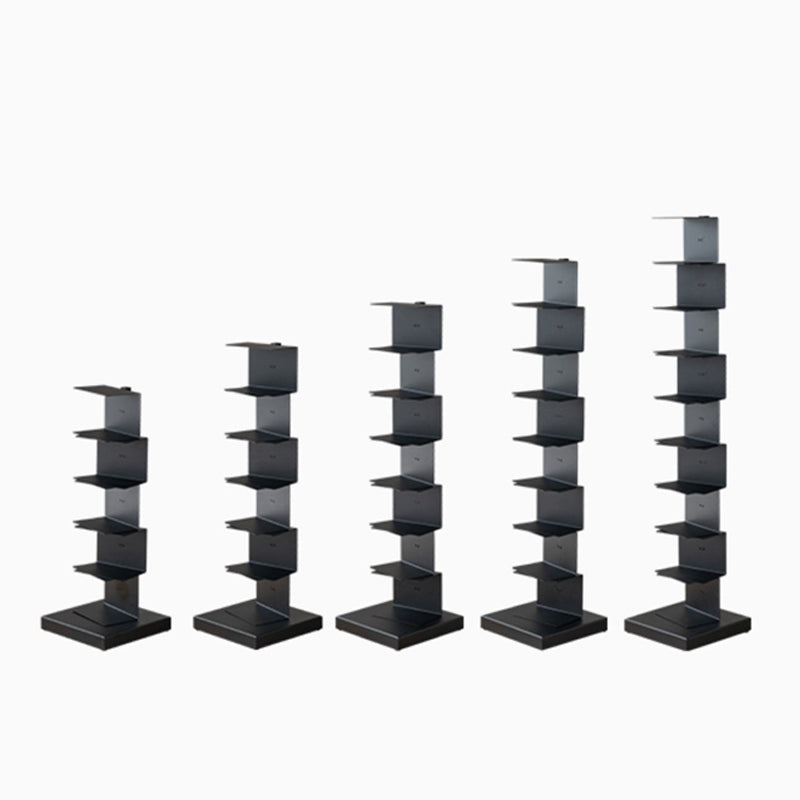 Libreria in acciaio moderno in acciaio verticale libreria chiusa per la casa