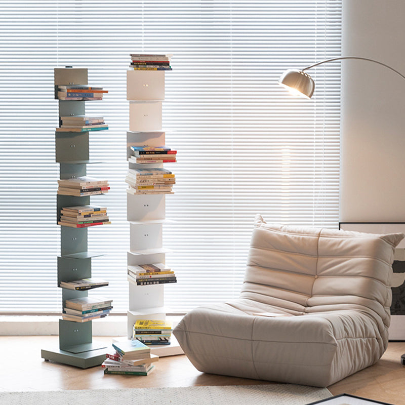 Libreria in acciaio moderno in acciaio verticale libreria chiusa per la casa