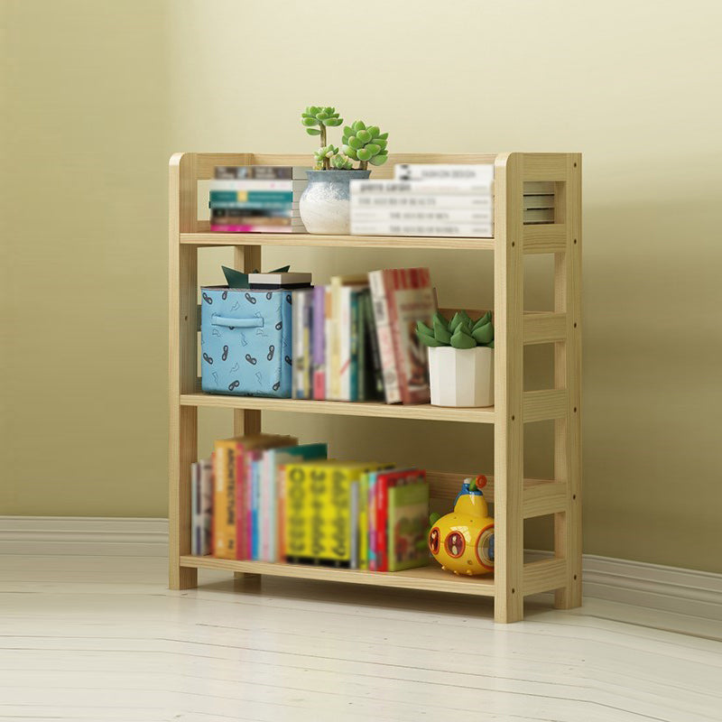 3/4/5-Shelf Modern Open Etagere Bücherregal Massivholz vertikaler Bücherregal