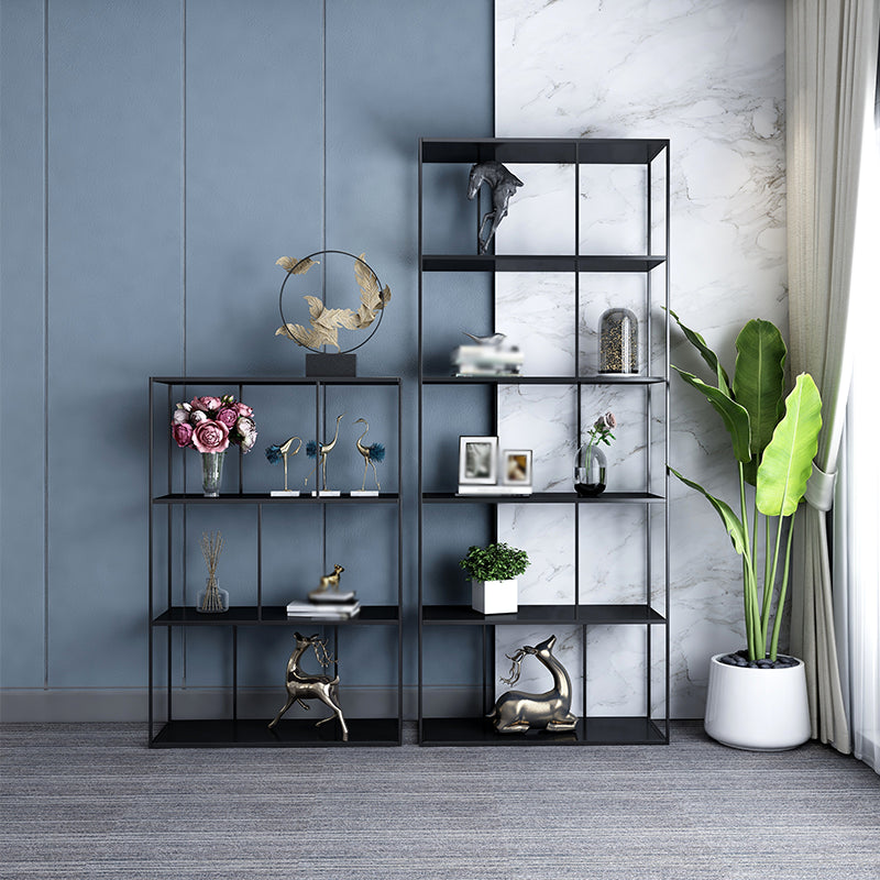 Metal Etagere Bookcase Industrial Open Back Bookshelf para la oficina en casa