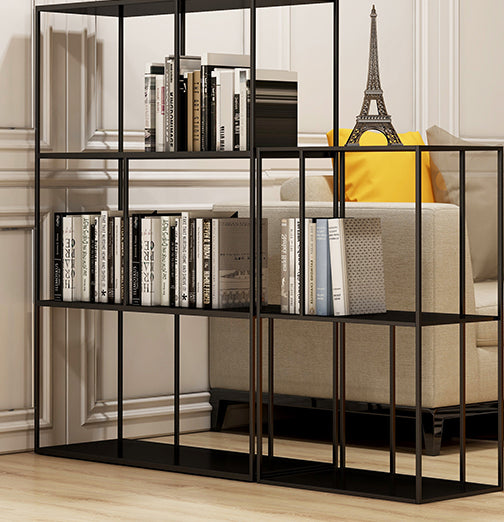 Metal Etagere Bookcase Industrial Open Back Bookshelf para la oficina en casa