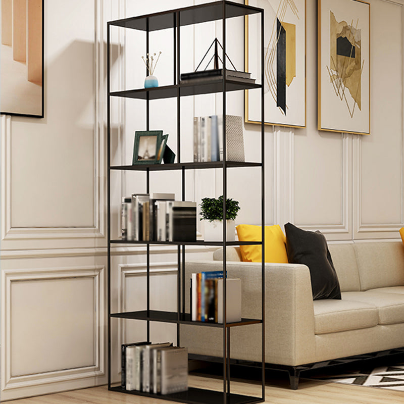 Metal Etagere Bookcase Industrial Open Back Bookshelf para la oficina en casa