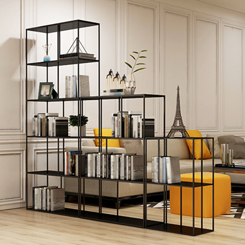 Metal Etagere Bookcase Industrial Open Back Bookshelf para la oficina en casa