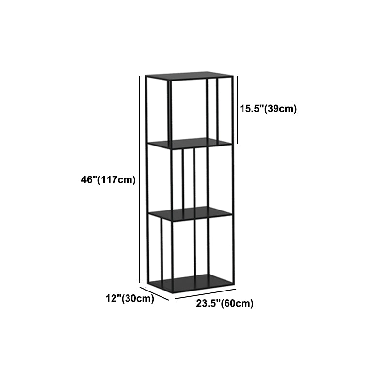 Metal Etagere Bookcase Industrial Open Back Bookshelf para la oficina en casa