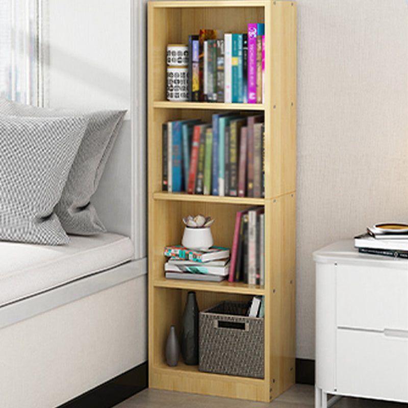Modern Style Bookcase Closed Back Rectangular Shelf Bookcase for Study Room