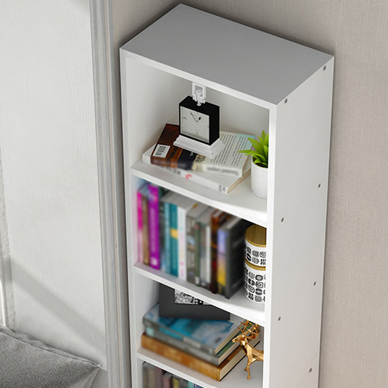 Modern Style Bookcase Closed Back Rectangular Shelf Bookcase for Study Room
