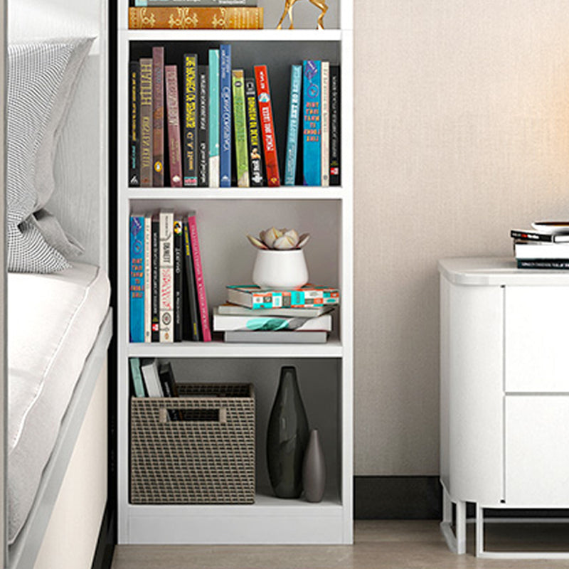 Modern Style Bookcase Closed Back Rectangular Shelf Bookcase for Study Room