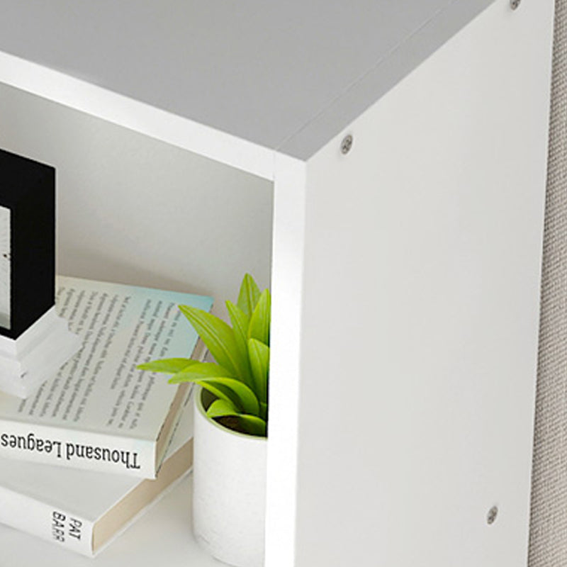 Modern Style Bookcase Closed Back Rectangular Shelf Bookcase for Study Room