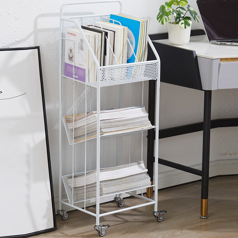 3-Shelf Metal Etagere Bookcase Contemporary Book Shelf,39''H x 11''W