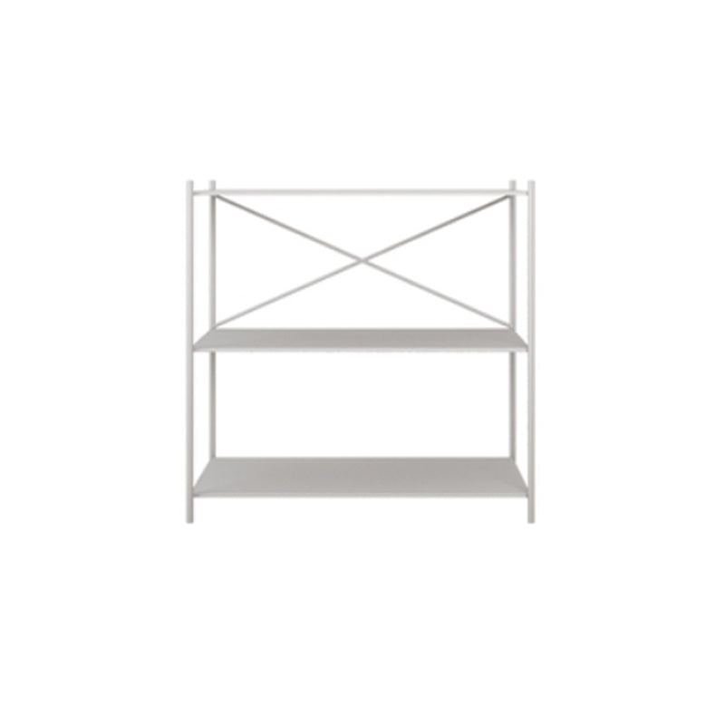 Minimalist Metal Open Etagere Bookcase with Rectangular Shelves