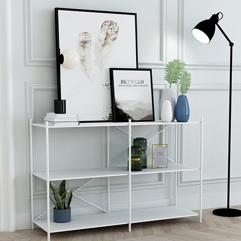 Minimalist Metal Open Etagere Bookcase with Rectangular Shelves