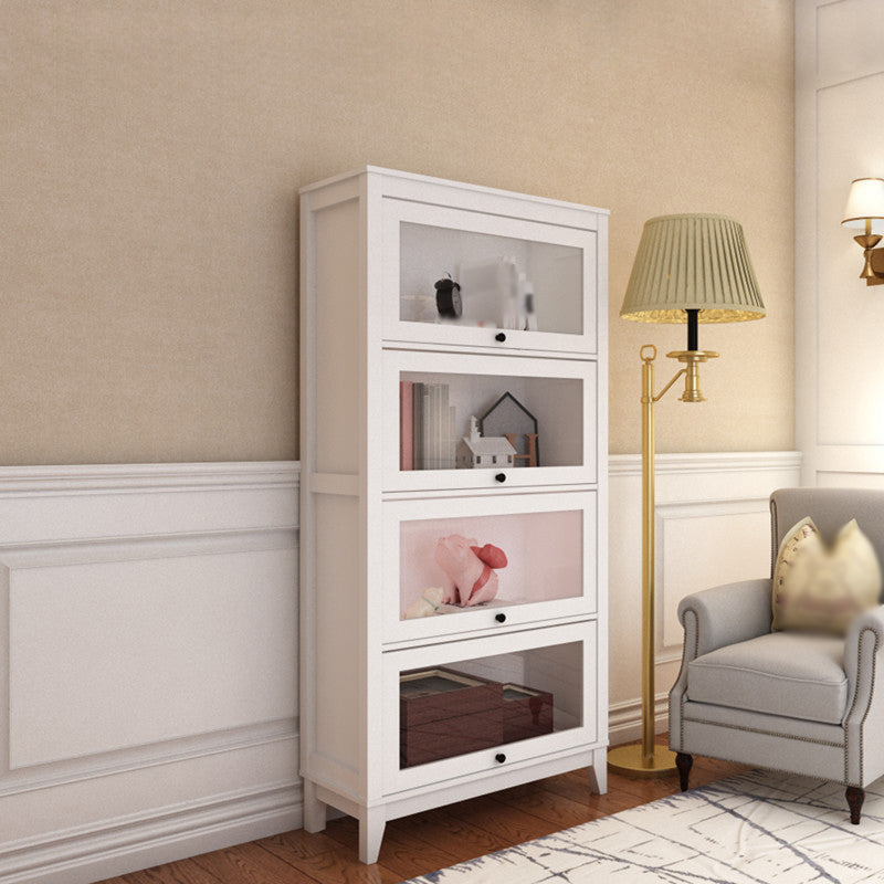 Bibliothèque standard en bois d'ingénierie bibliothèque contemporaine avec portes