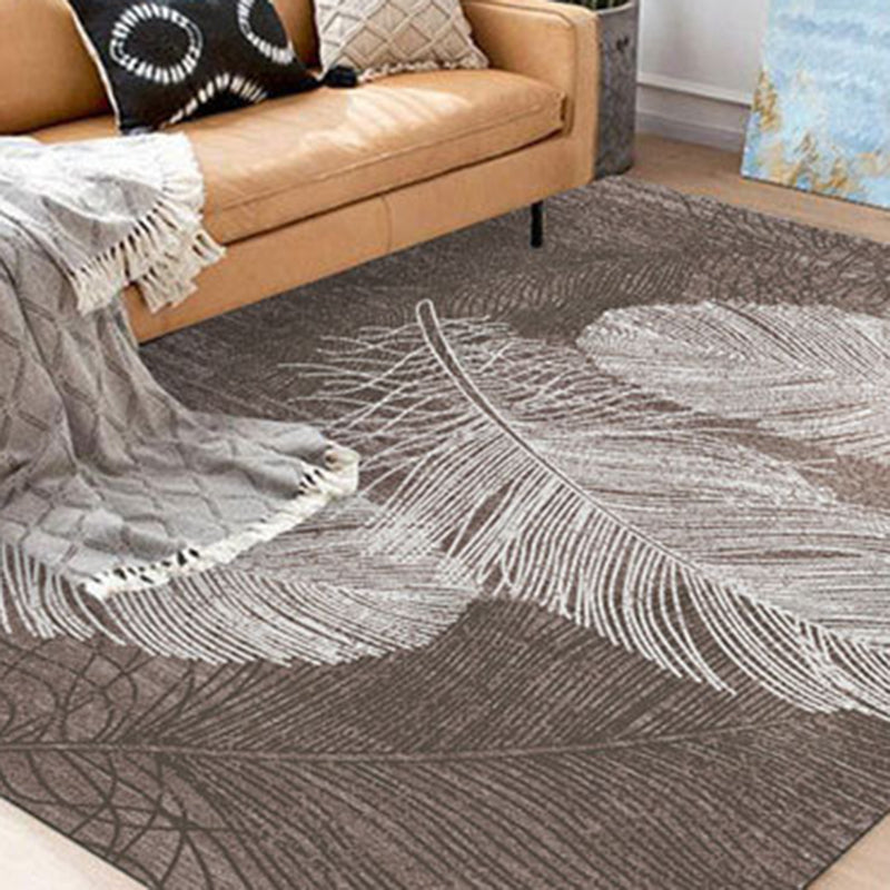 Moderne planten esthetische zachte vloerkleed rechthoek Weefgetekleed voor slaapkamer