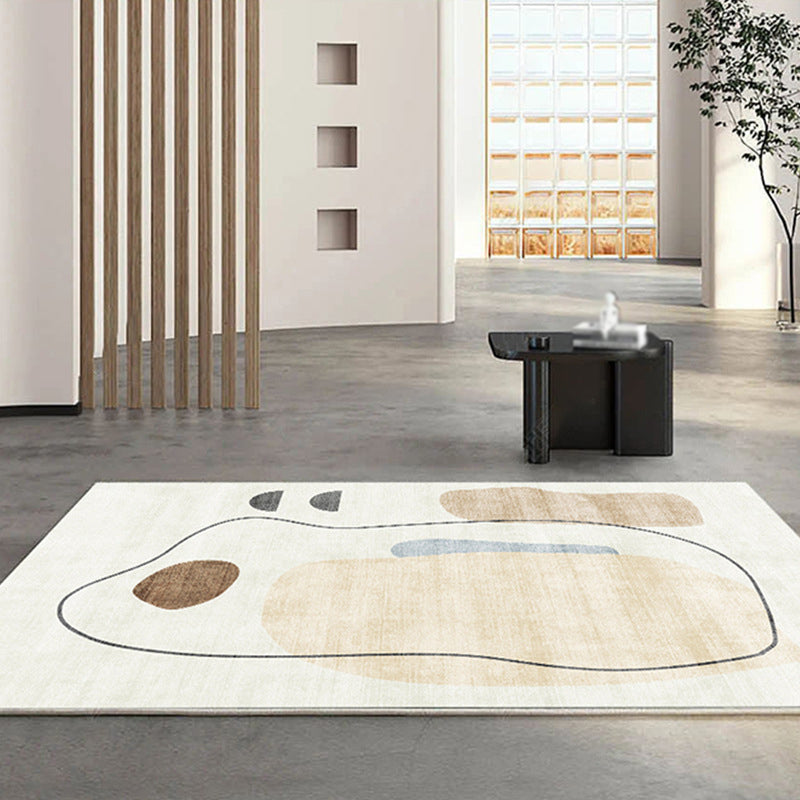 Tapis abstraction de style moderne tapis résistant aux taches pour le salon