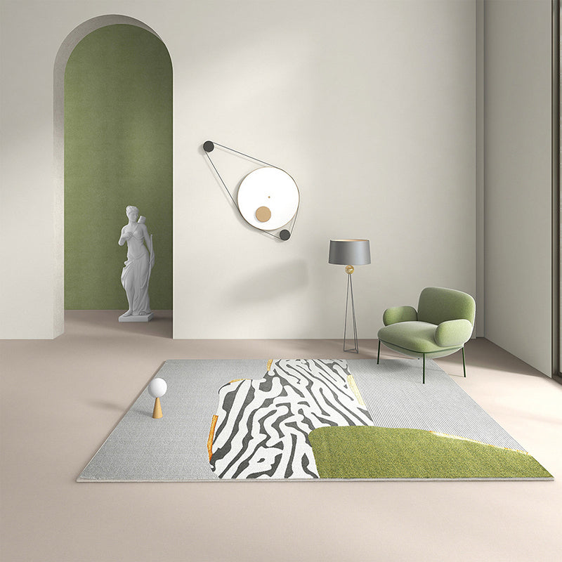 Modern Nordic Style Rug Polyester Non-Slip Area Rug for Home Decoration