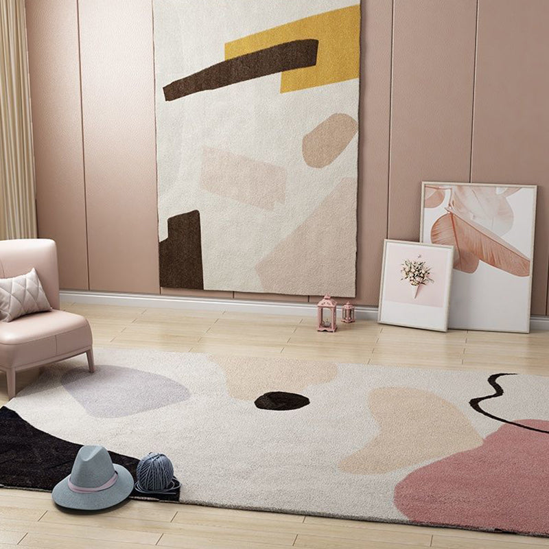 Modern Style Rug Abstract Pattern Rug Stain Resistant Rug for Home Decor