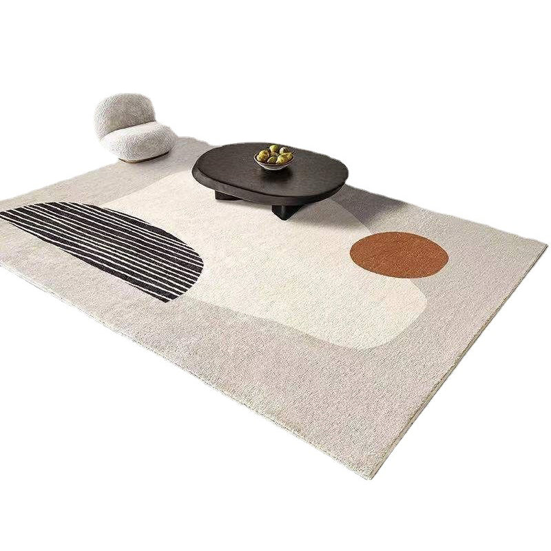 Modern Style Rug Abstract Pattern Rug Stain Resistant Rug for Home Decor