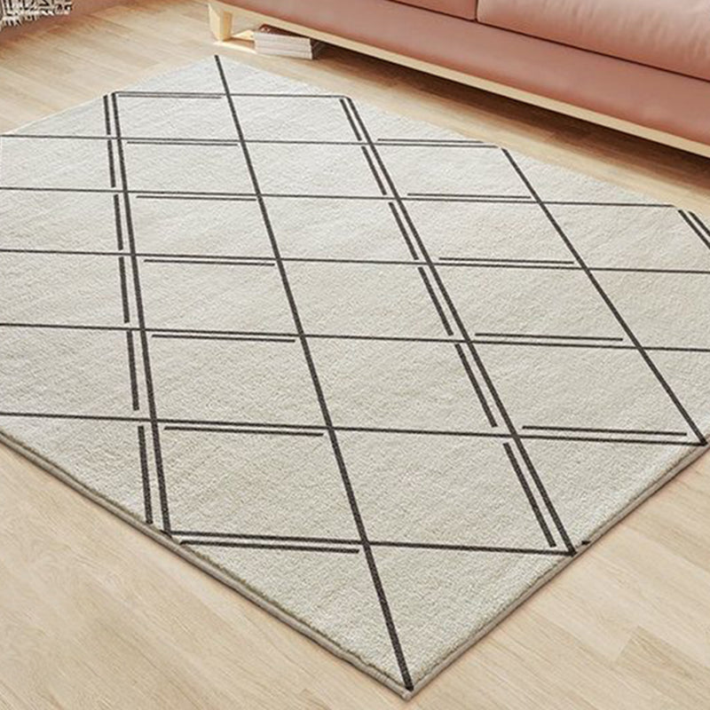 Modern Style Rug Abstract Pattern Rug Stain Resistant Rug for Home Decor