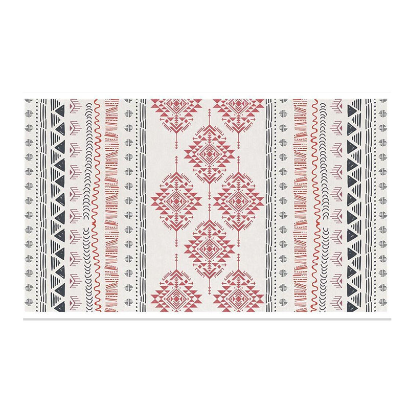 Bohemian Indoor Rug Polyester Area Rug Stain Resistant for Living Room