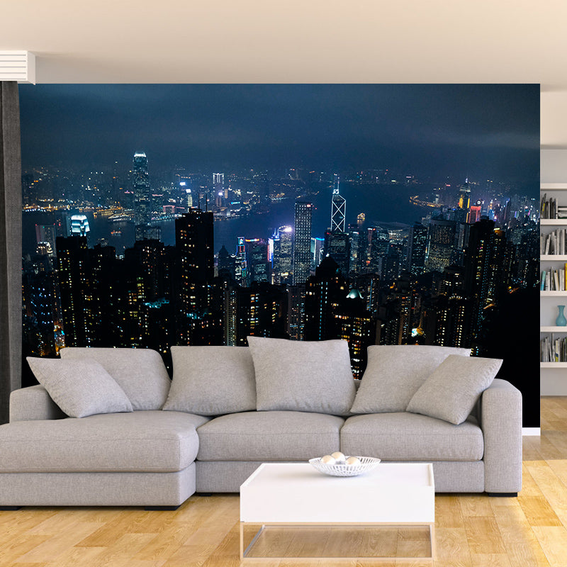 Environment Friendly Resistant Mural Wallpaper City Landscape Living Room Wall Mural