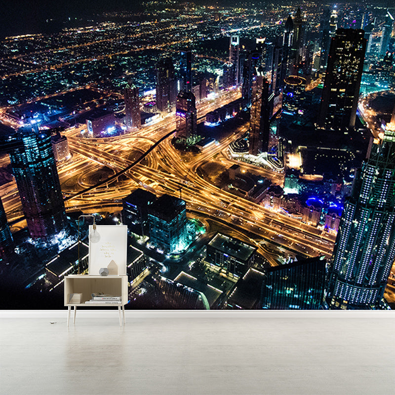 Photography Wall Mural Wallpaper Urban Landscape Sitting Room Wall Mural